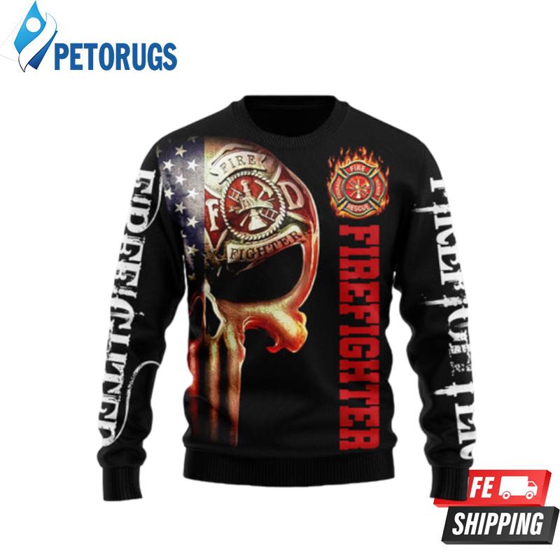 Firefighter 1 Ugly Christmas Sweaters