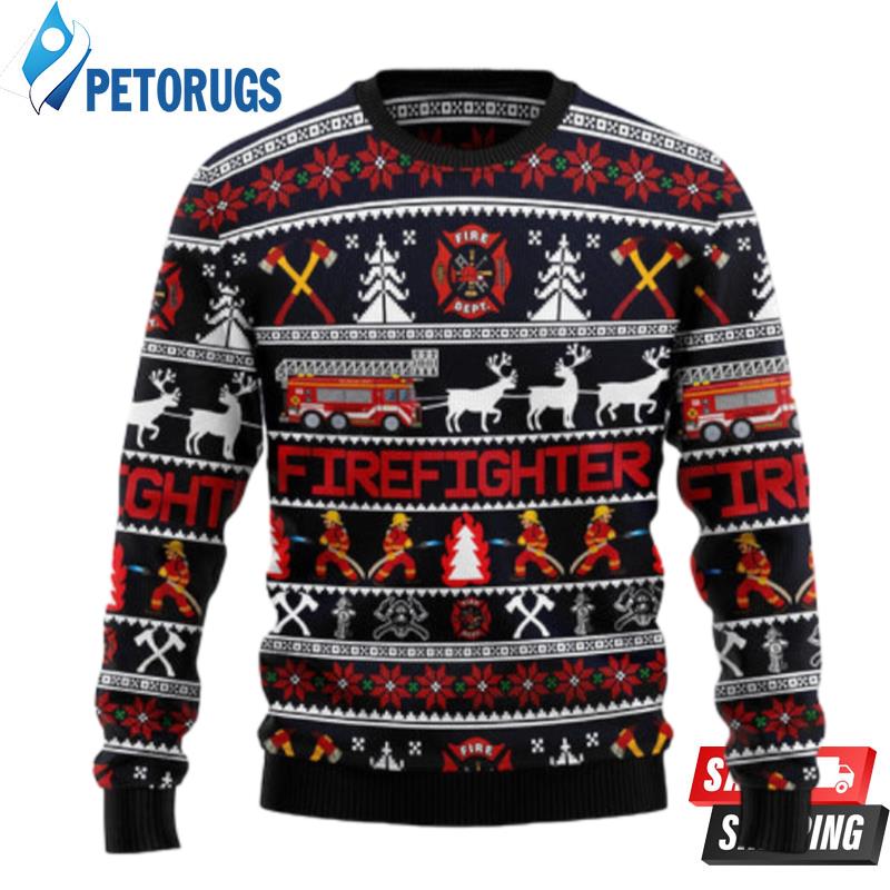 Firefighter Christmas Ugly Christmas Sweaters