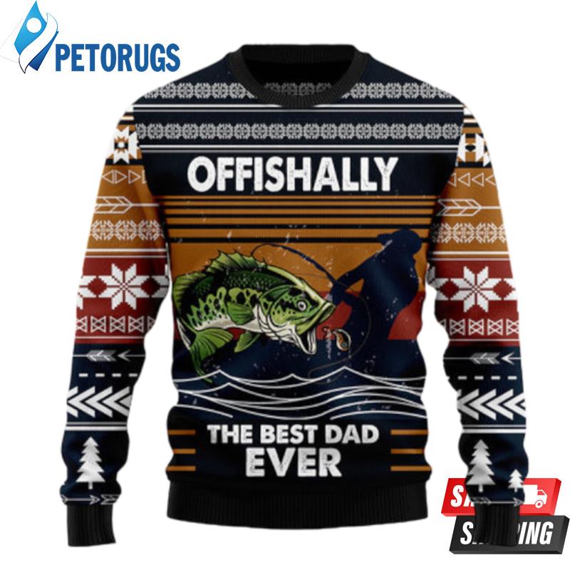 Fishing Retro Vintage Ugly Christmas Sweaters