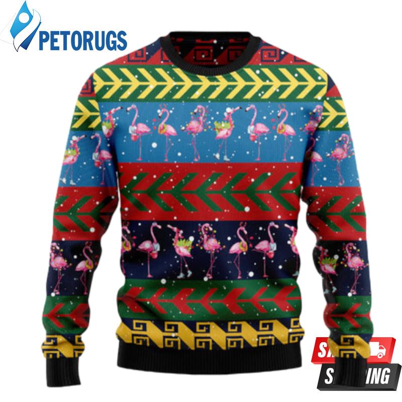Flamingo Christmas Pattern Ugly Christmas Sweaters