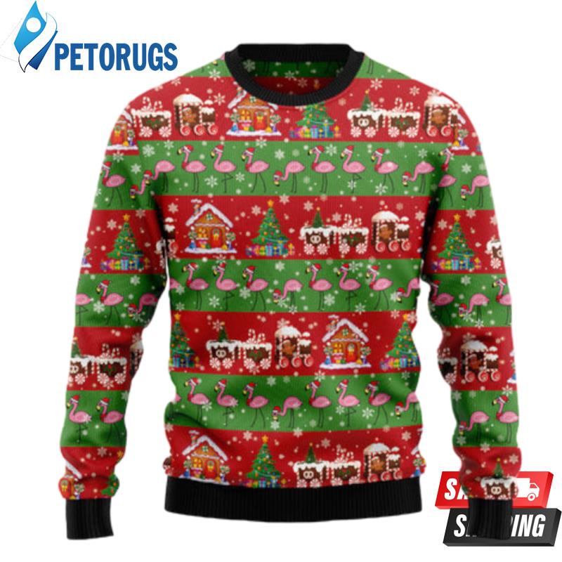 Flamingo Snow Ugly Christmas Sweaters