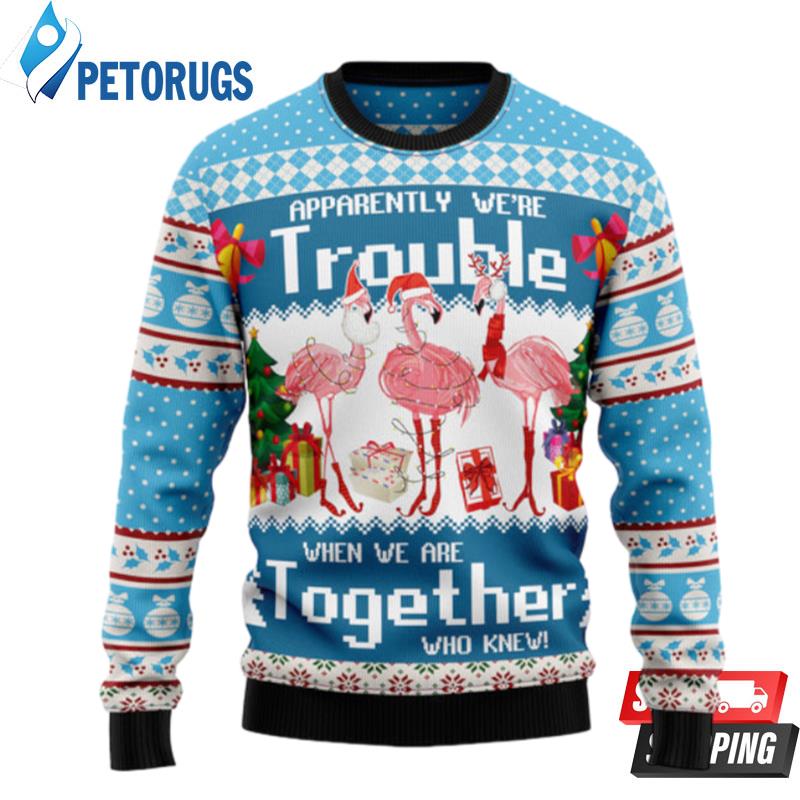 Flamingo Together Ugly Christmas Sweaters