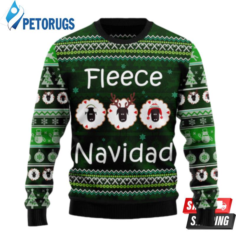 Fleece Navidad TY0312 unisex womens & mens, couples matching, friends, funny family ugly christmas holiday sweater gifts (plus size available) Ugly Christmas Sweaters