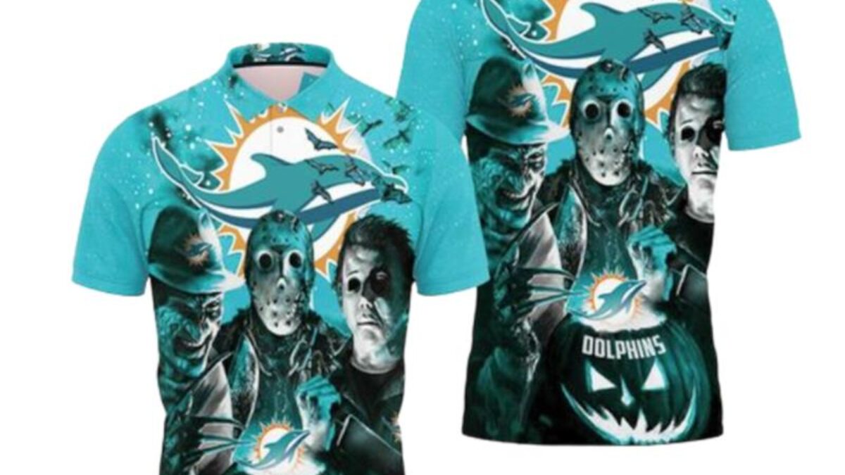 Nfl Miami Dolphins 3D Hoodie Horror Halloween Costumes For Men Women -  T-shirts Low Price