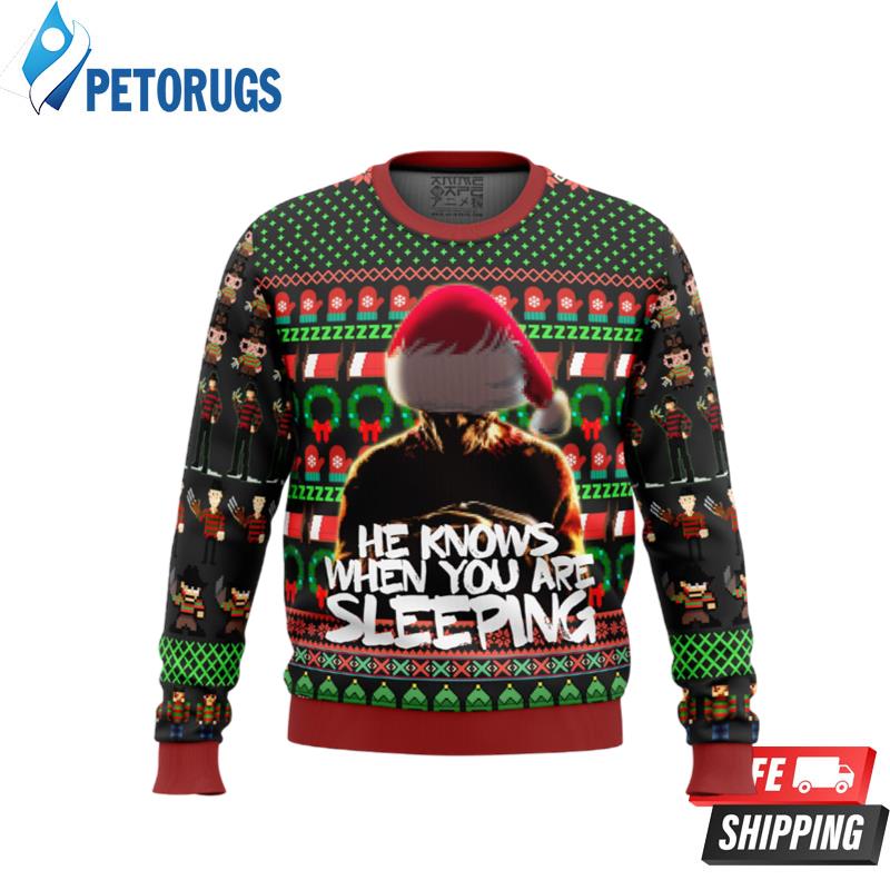 Freddy Krueger A Nightmare on Elm Street Ugly Christmas Sweaters