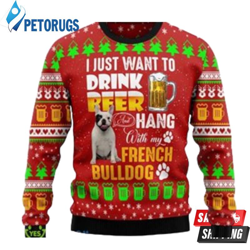 French Bulldog Ugly Christmas Sweater Ugly Christmas Sweaters
