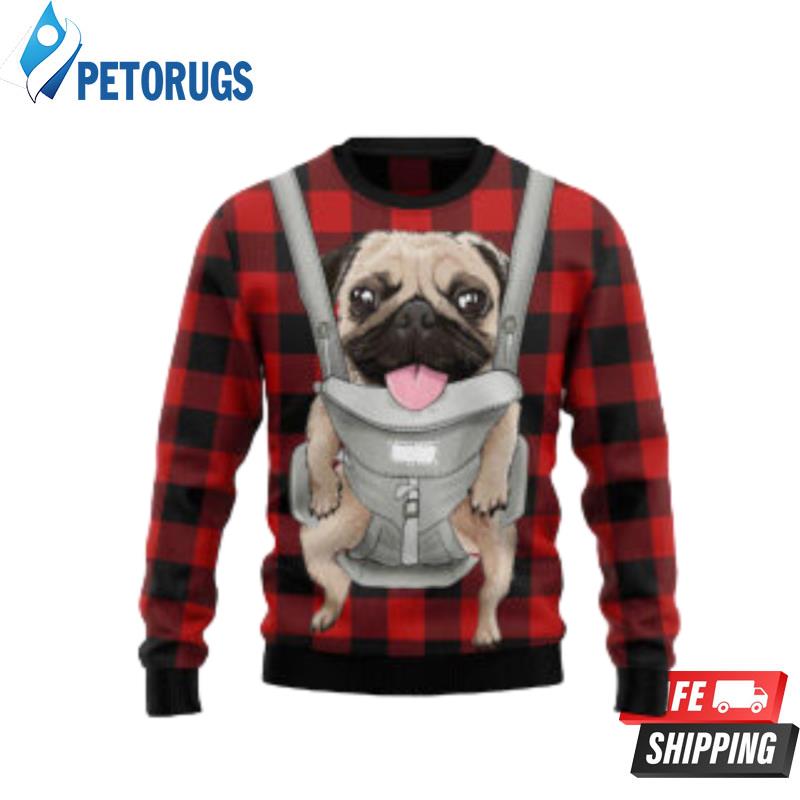 Front Carrier Dog Pug Ugly Christmas? Ugly Christmas Sweaters