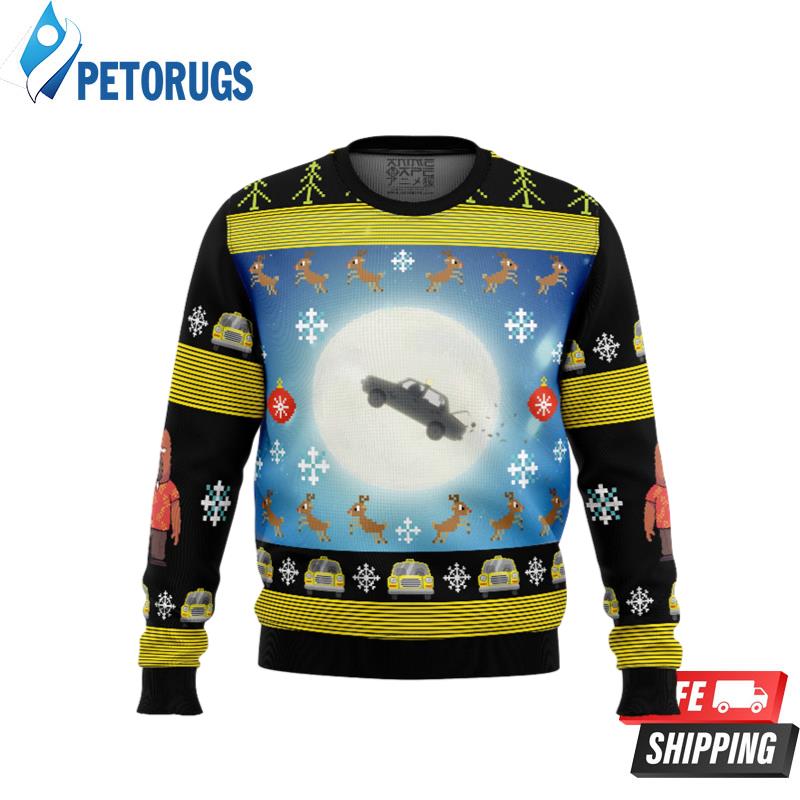 Full Moon Odd Taxi Ugly Christmas Sweaters