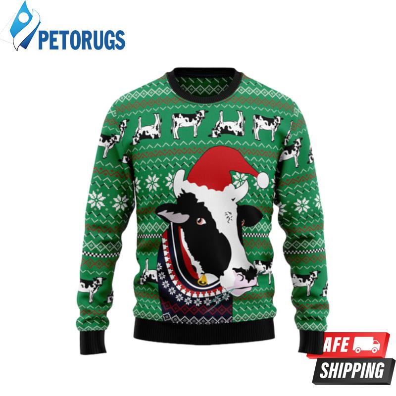 Funny Cow Ugly Christmas Sweaters
