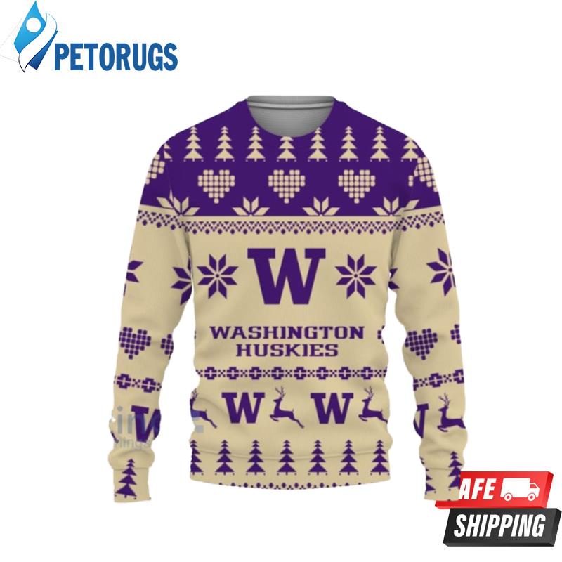 Washington Huskies Merry Ugly Christmas Sweater
