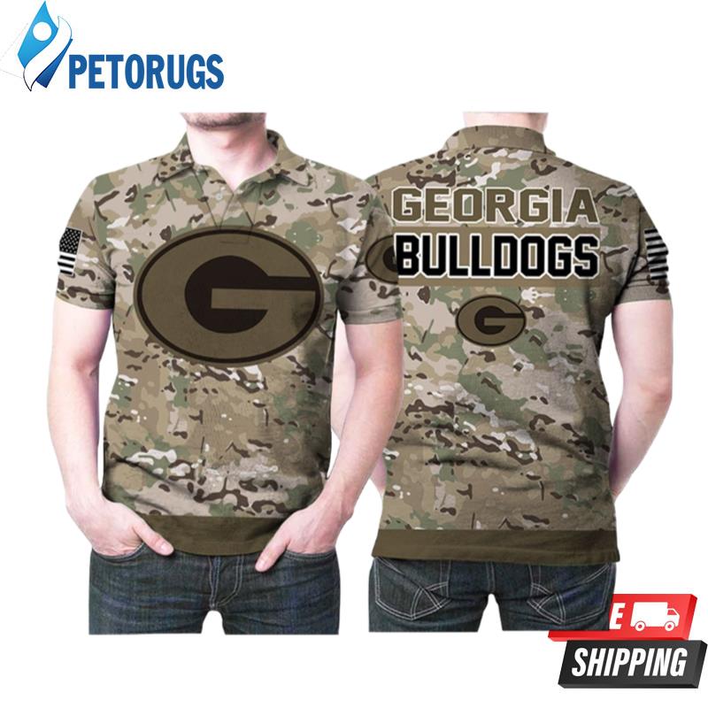 Georgia Bulldogs Camo Pattern Polo Shirts