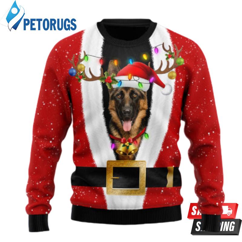 German Shepherd Christmas Ugly Christmas Sweaters