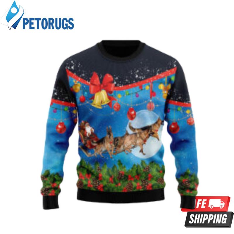 German Shepherd Sleigh Dog Lover Ugly Ugly Christmas Sweaters