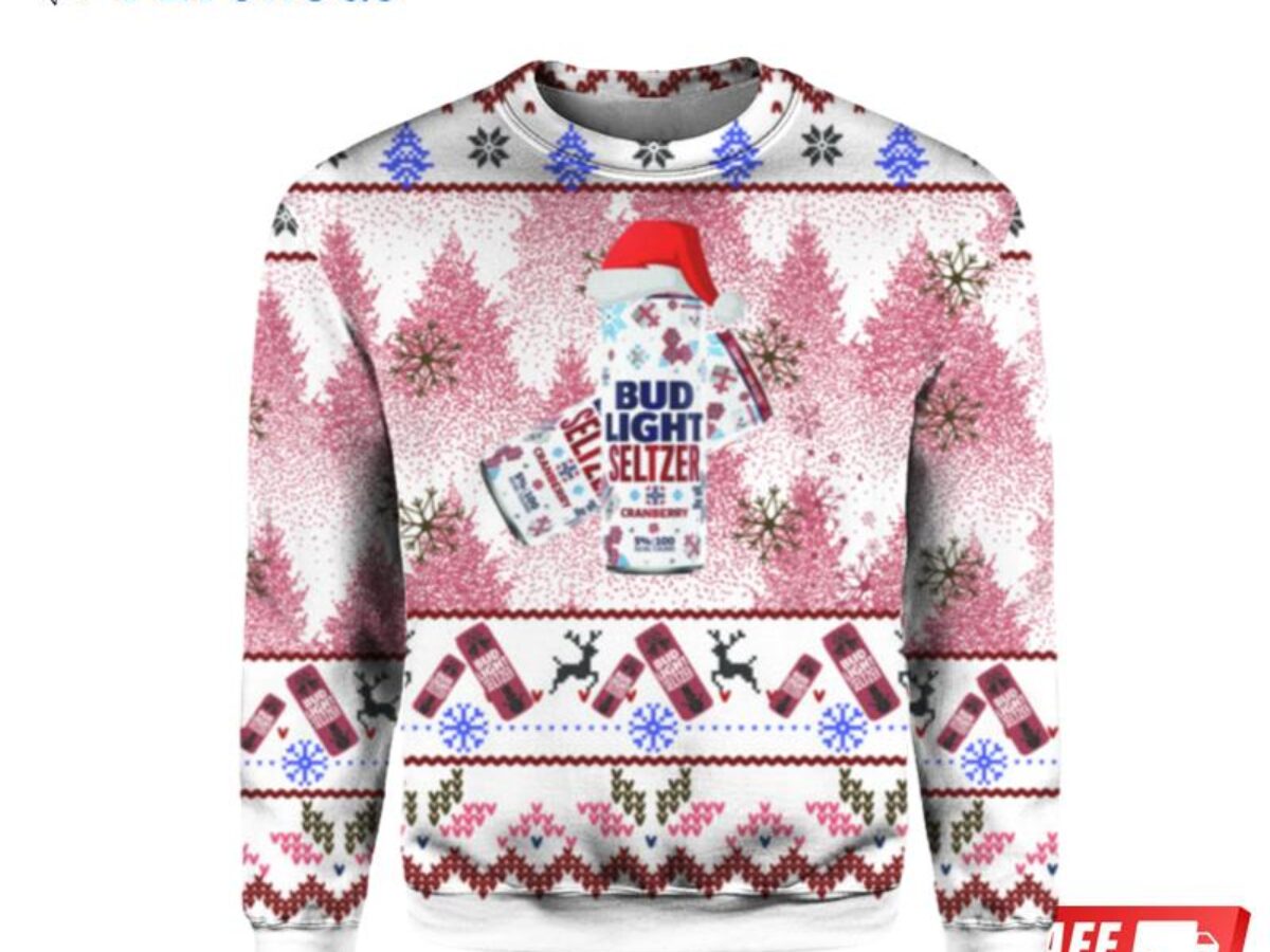 SALEOFF Kansas City Chiefs Bud Light Beer Ugly Christmas Sweater