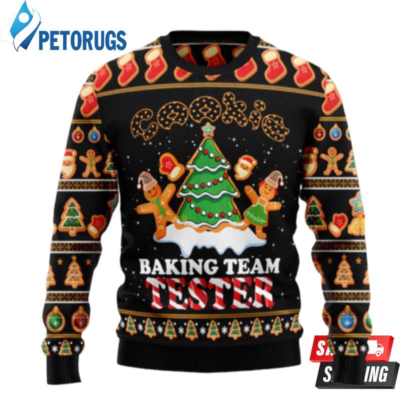 Gingerbread Tester Ugly Christmas Sweaters - Peto Rugs