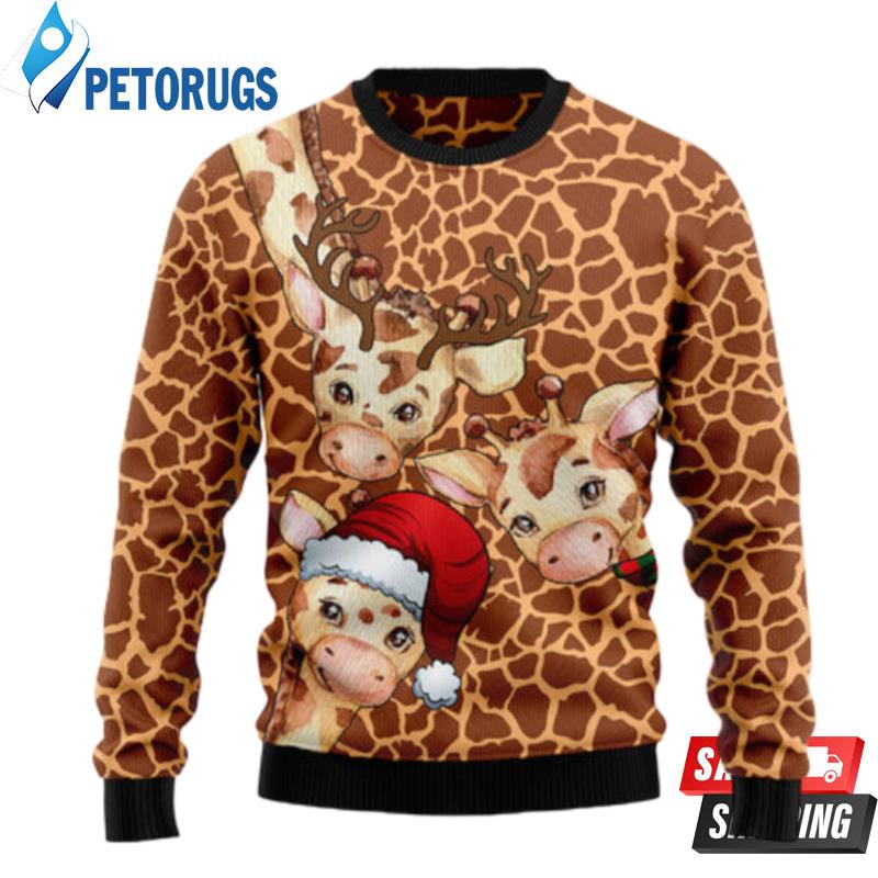 Giraffe Funny Ugly Christmas Sweaters