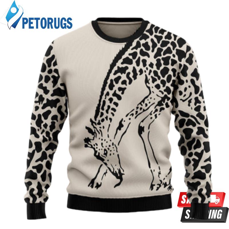 Giraffe Pattern Ugly Christmas Sweaters