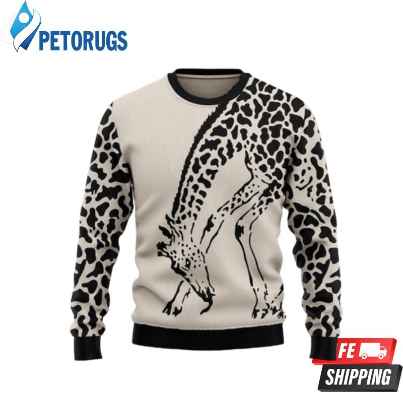 Giraffe Pattern Ugly Christmas Sweaters