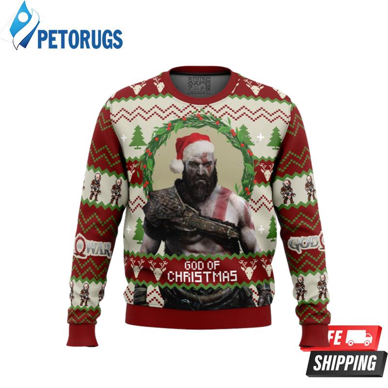 God of Christmas God of War Ugly Christmas Sweaters