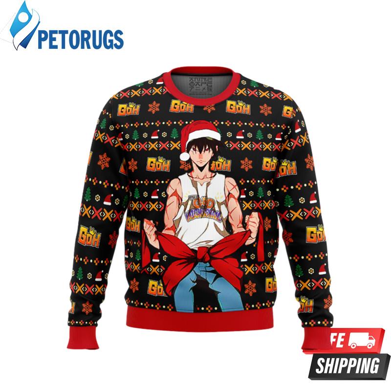 God of High School Santa Jin Mori Ugly Christmas Sweaters