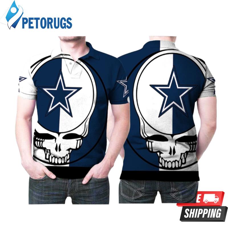 Grateful Dead Skull Dallas Cowboys Designed For Dallas Cowboys Grateful Dead Fan Polo Shirts