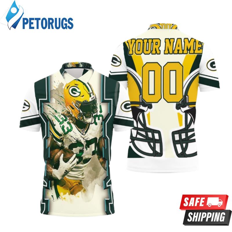 Green Bay Packers Aaron Jones 33 For Fans Personalized Polo Shirts