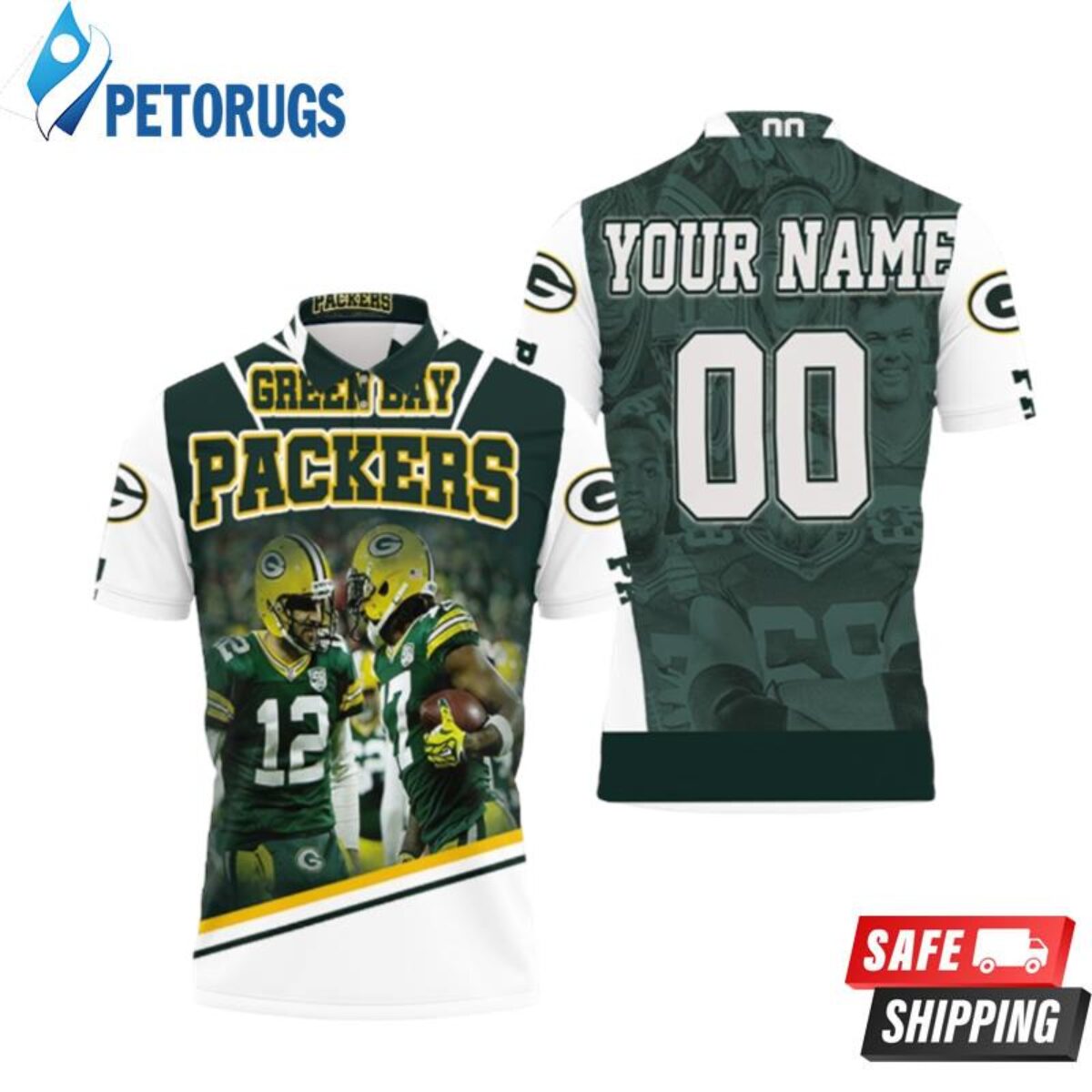 Green Bay Packers Davante Adams Legend 17 Nfl American Football Green For  Packers Fans 2 Polo Shirts - Peto Rugs