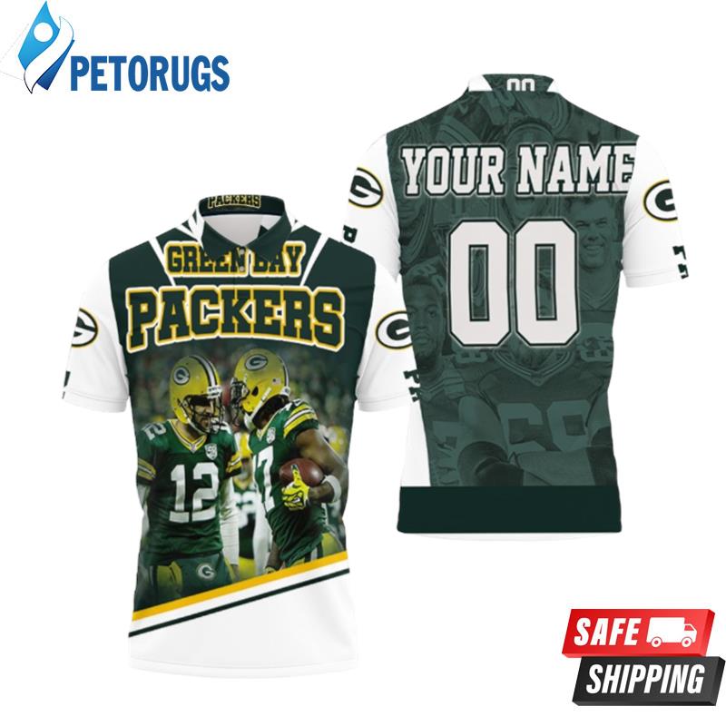 Green Bay Packers Aaron Rodgers Davante Adams Nfl 2020 Season Nfc North Winner Thanks Personalized Polo Shirts