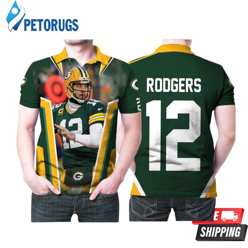 Green Bay Packers Aaron Rodgers Legend 12 Nfl American Football Green For  Packers Fans Polo Shirts - Peto Rugs