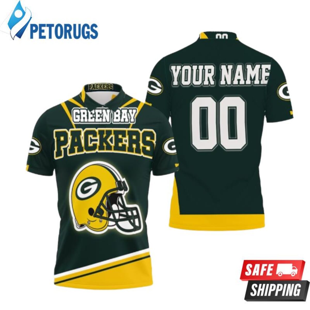 Green Bay Packers All Time Greats Players Signatures Nfl American Football  Team Logo Team Gift For Packers Fans Polo Shirts - Peto Rugs