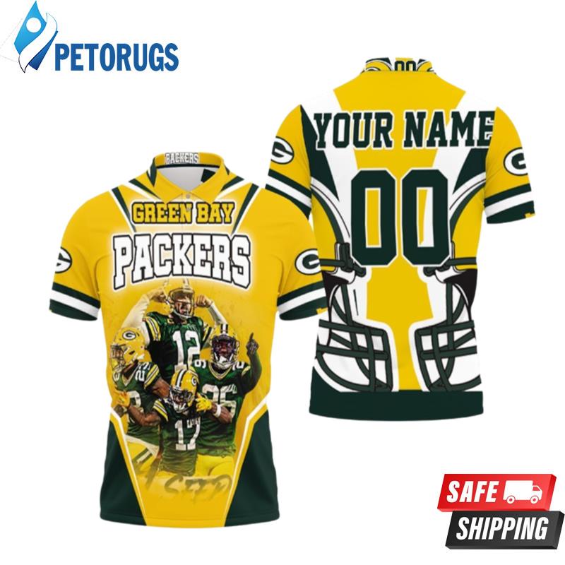 Green Bay Packers Logo Nfc North Champions Super Bowl 2021 Personalized Polo Shirts