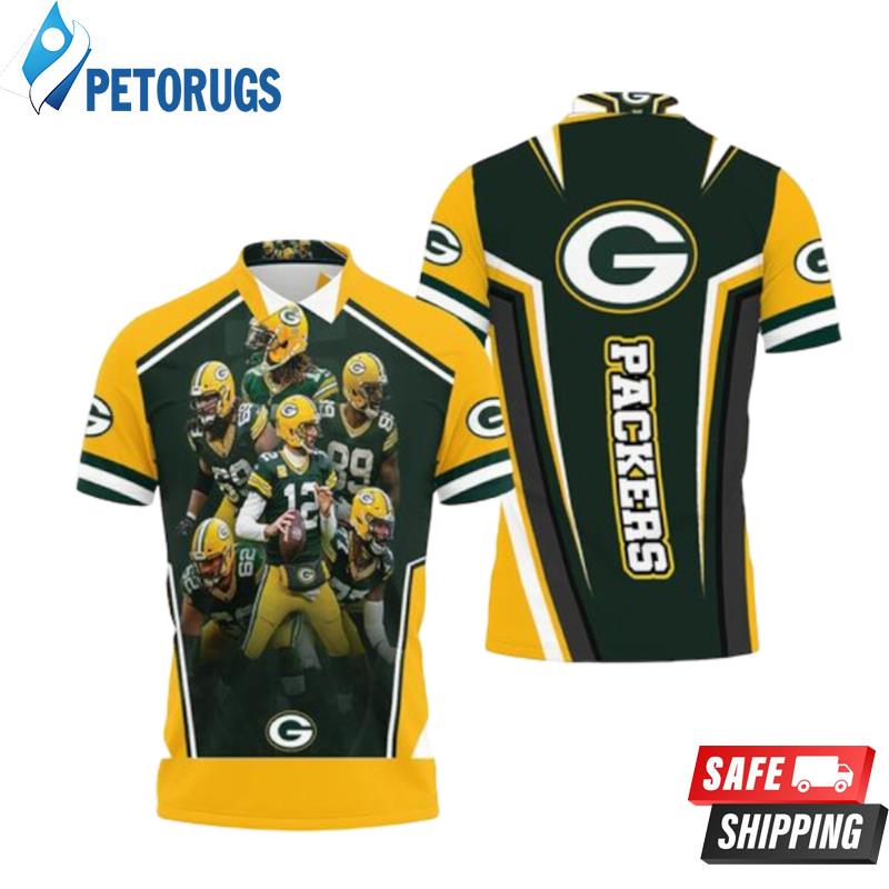 Green Bay Packers Logo Nfc North Division Champions 2021 Super Bowl Polo Shirts