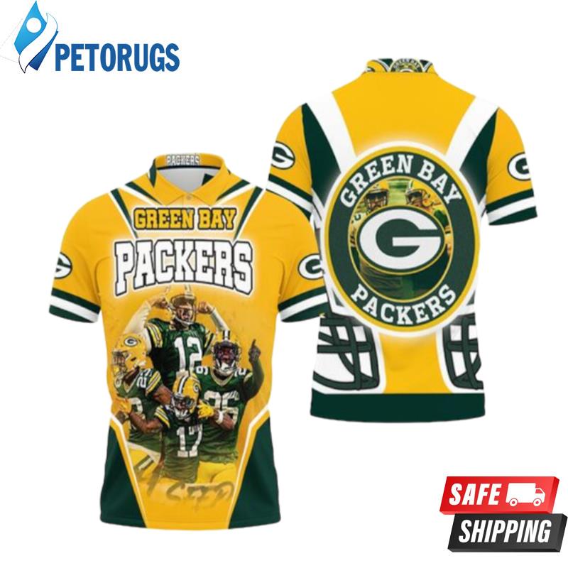 Green Bay Packers Logo Nfc North Division Champions Super Bowl 2021 Polo Shirts