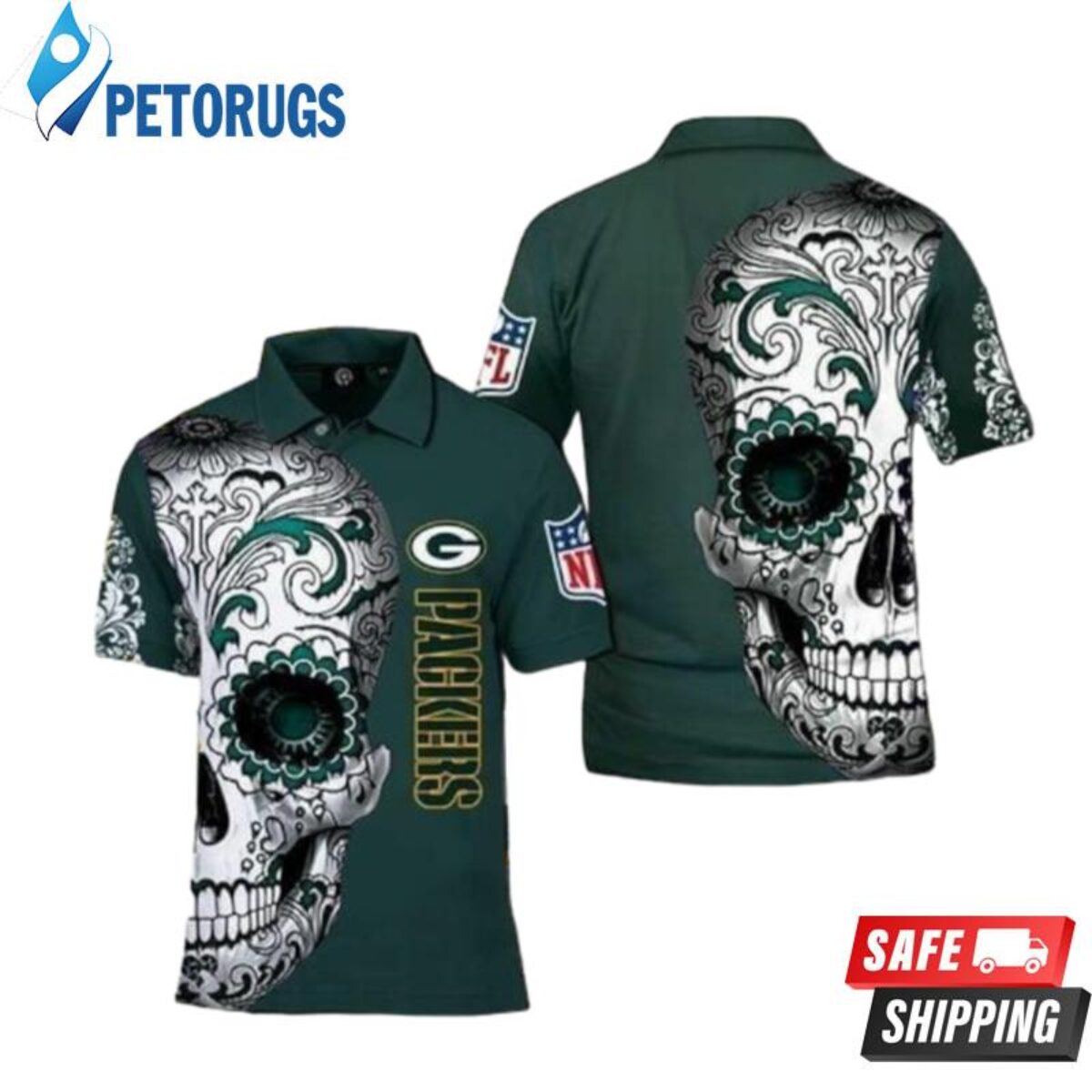 Green Bay Packers Logo Nfc North Champions Super Bowl 2021 Personalized  Polo Shirts - Peto Rugs