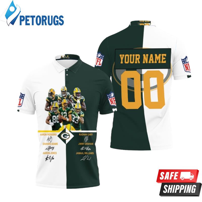 Green Bay Packers Signed Fan Personalized Polo Shirts