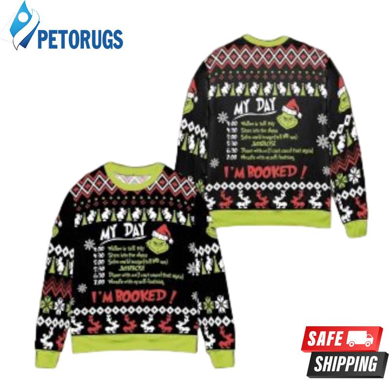 Grinch hand holding Louis Vuitton Christmas sweater, shirt and hoodie