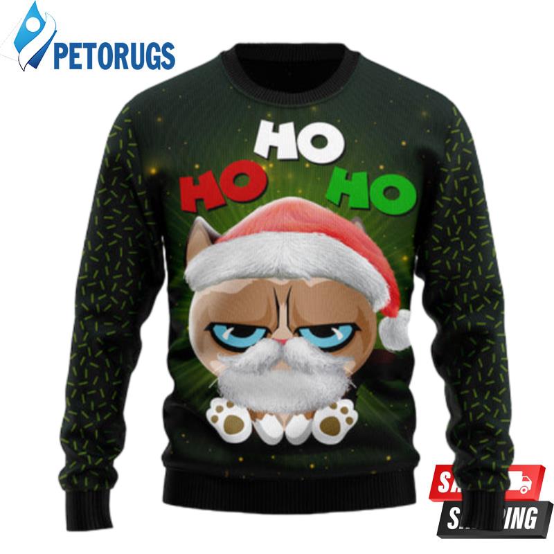 Grumpy Cat Hohoho Ugly Christmas Sweaters