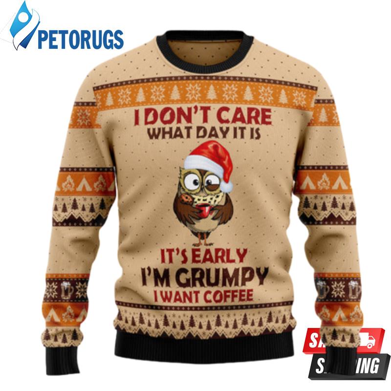 Grumpy Owl Ugly Christmas Sweaters