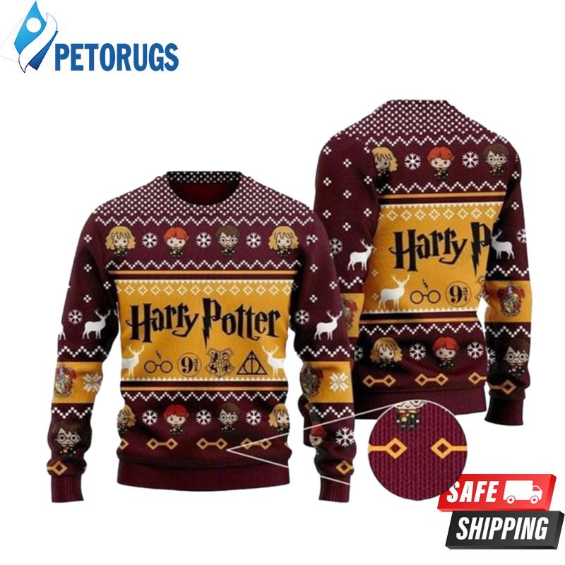 Gryffindor Hogwarts House Harry Potter Ugly Christmas Sweaters