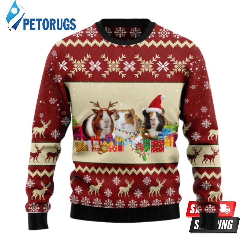Guinea Pig Snow Ugly Christmas Sweaters