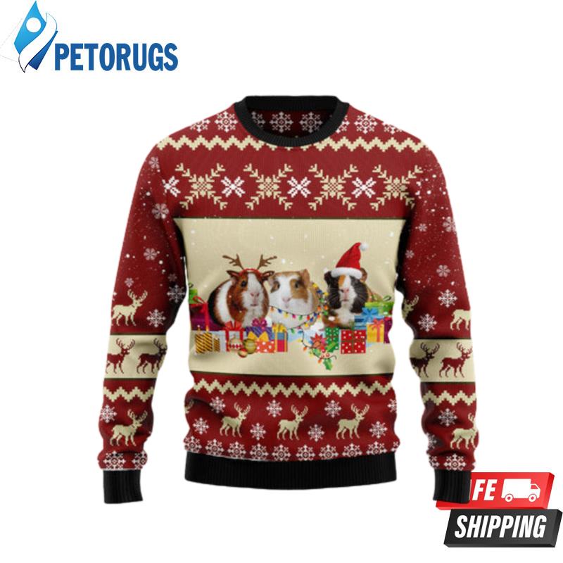 Guinea Pig Snow Ugly Christmas Sweaters