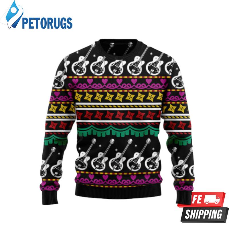 Guitar Christmas 1 Ugly Christmas Sweaters