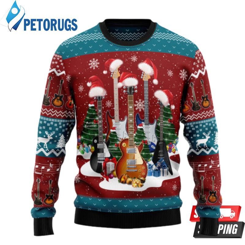 Guitar Christmas TG5115 Ugly Christmas Sweater Ugly Christmas Sweaters