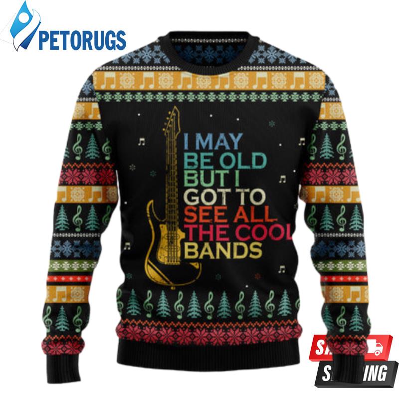 Guitar Old Vintage Ugly Christmas Sweaters
