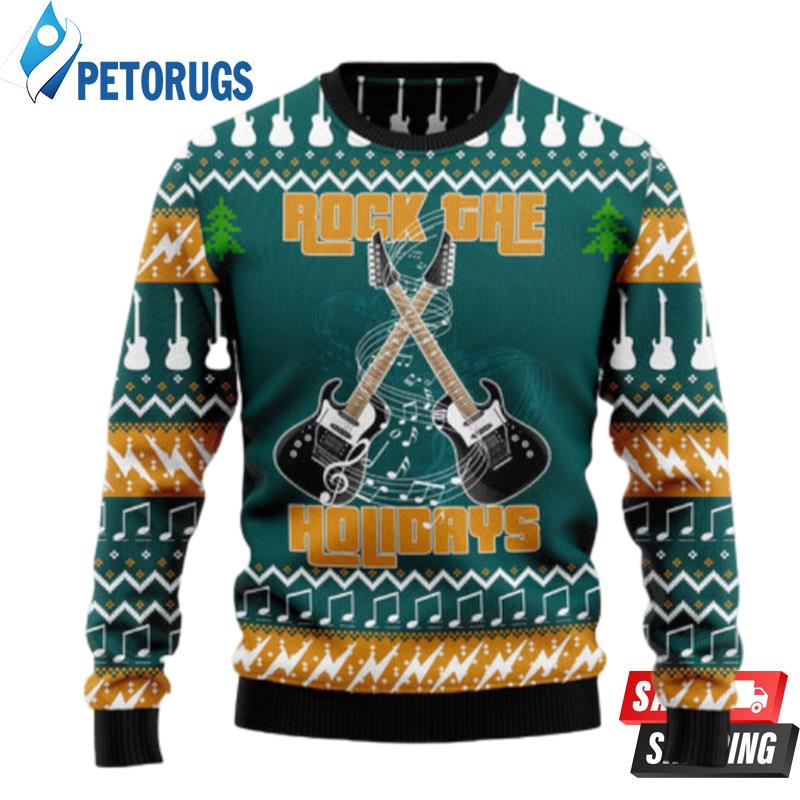 Guitar Rock The Holiday Ugly Christmas Sweaters