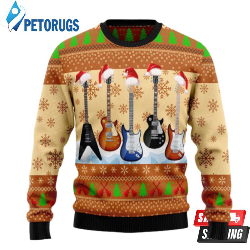 Guitar Xmas Ugly Christmas Sweaters