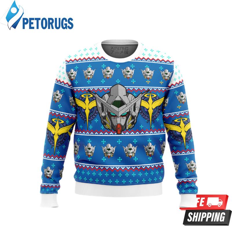 Gundam Helmet Ugly Christmas Sweaters