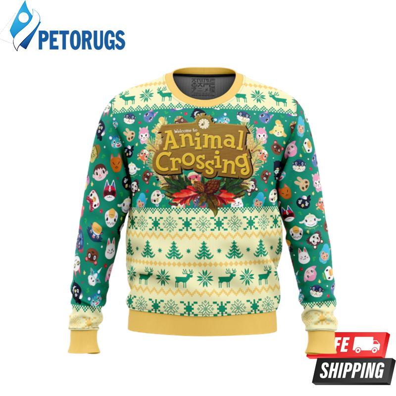 Happy Animal Villagers Animal Crossing Ugly Christmas Sweaters