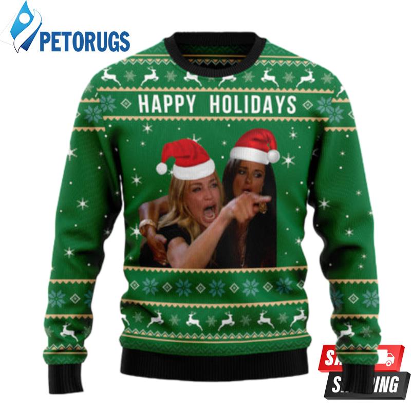 Happy Holiday Ugly Christmas Sweaters