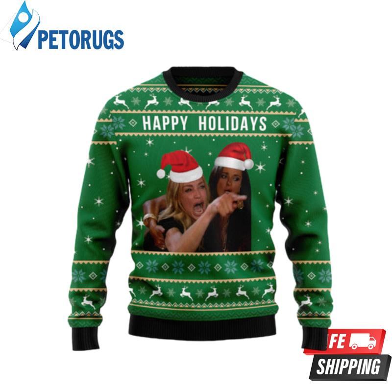 Happy Holiday Ugly Christmas Sweaters